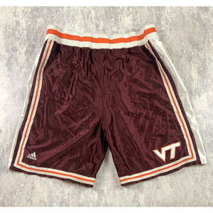 Adidas Virginia Tech Hokies Shorts Mens Size 50 Maroon VT Team Issued Basketball